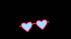 Animated Emoji - Mask Heart Glasses